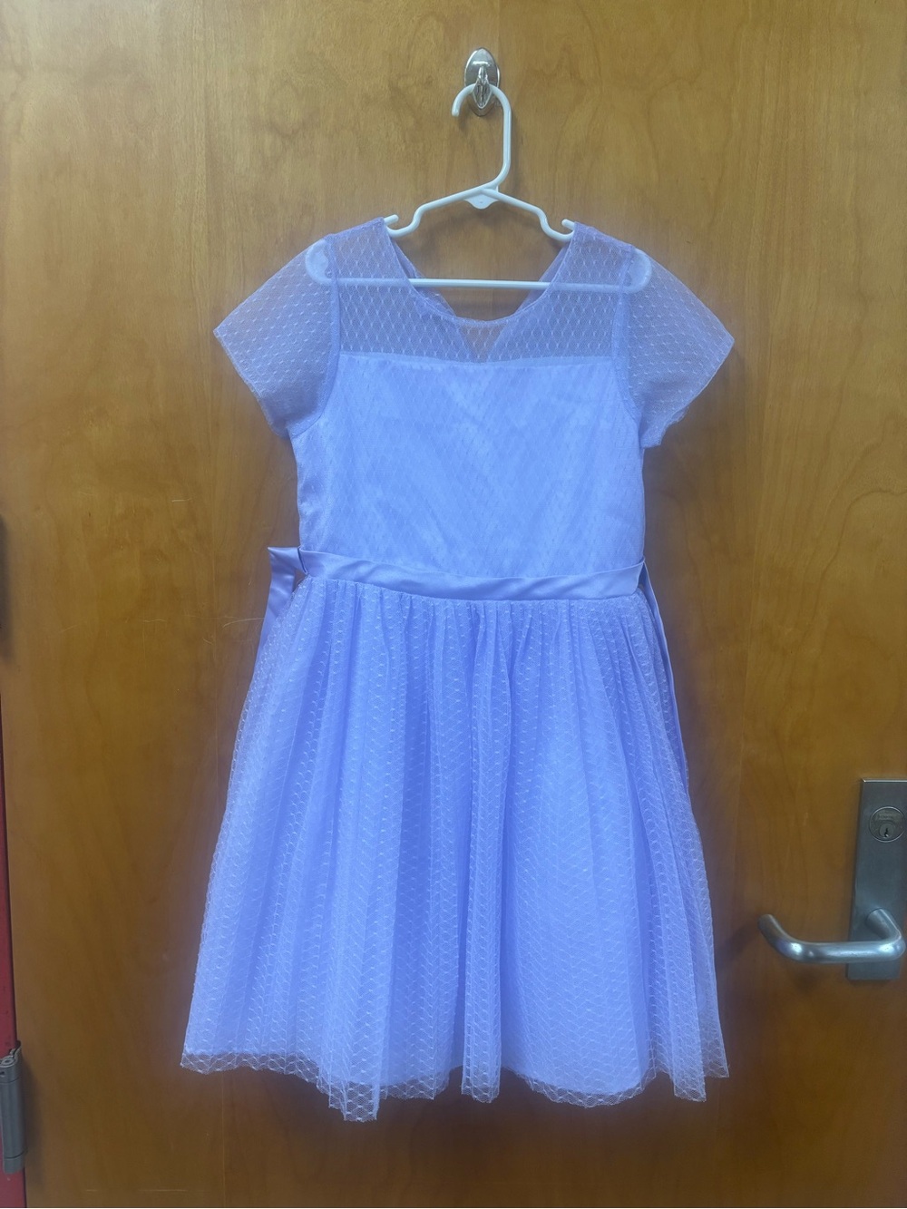 wonder nation Lilac Mesh Party Dress for Girls
